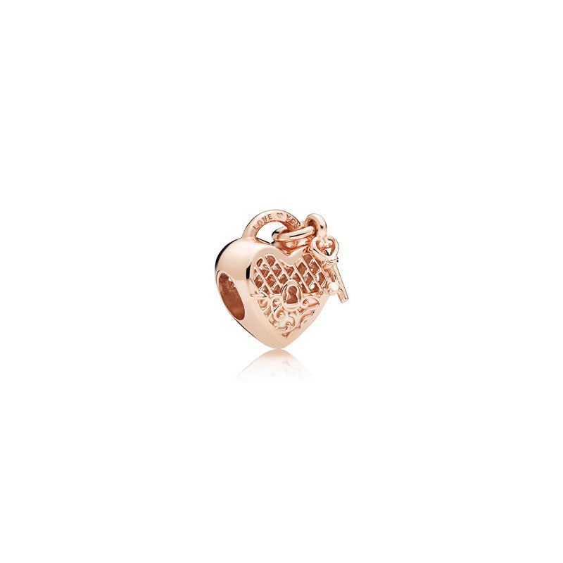 Charm Corazón Oro Rosa
