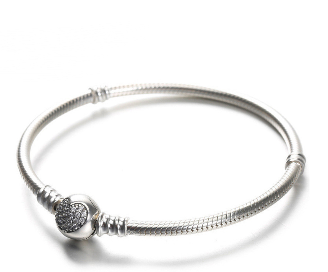 Pulsera de Charms con Cierre de Corazón