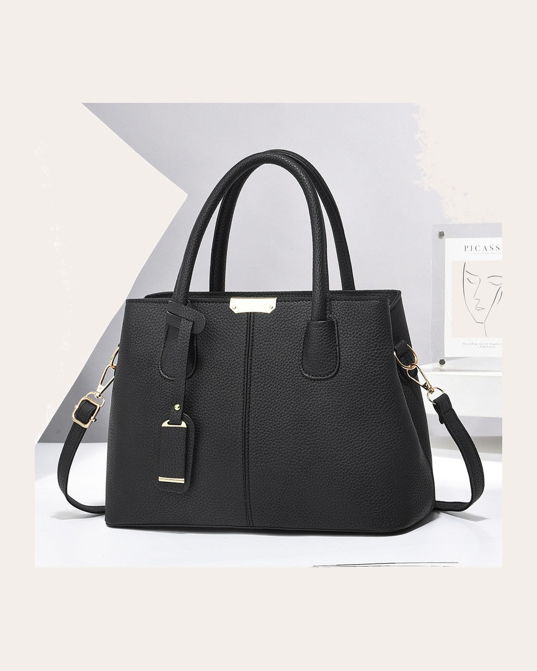 Bolso de Mano Estructurado con Correa