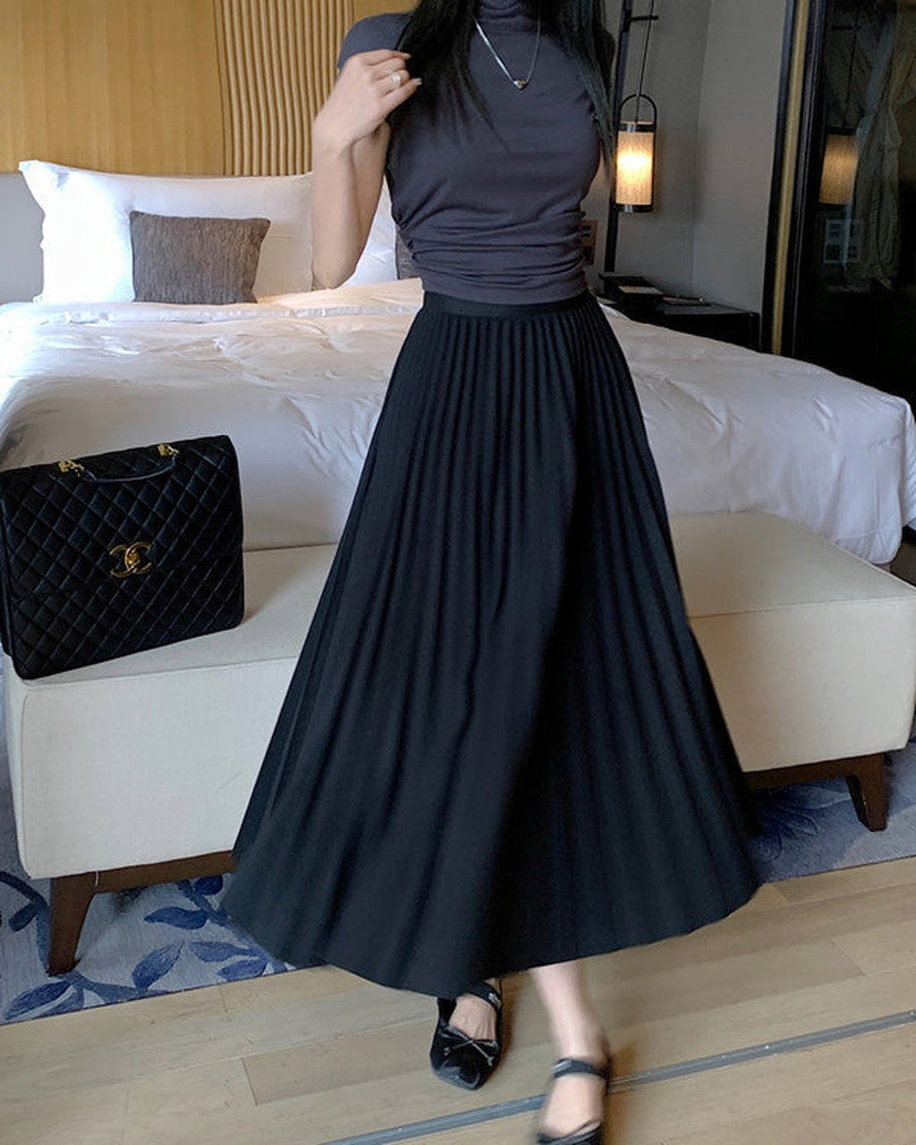 Falda Plisada Midi