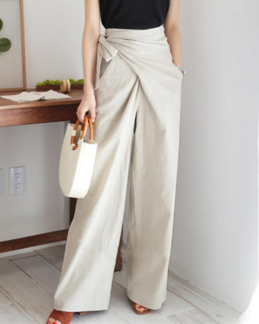 Pantalón Cruzado Fluido