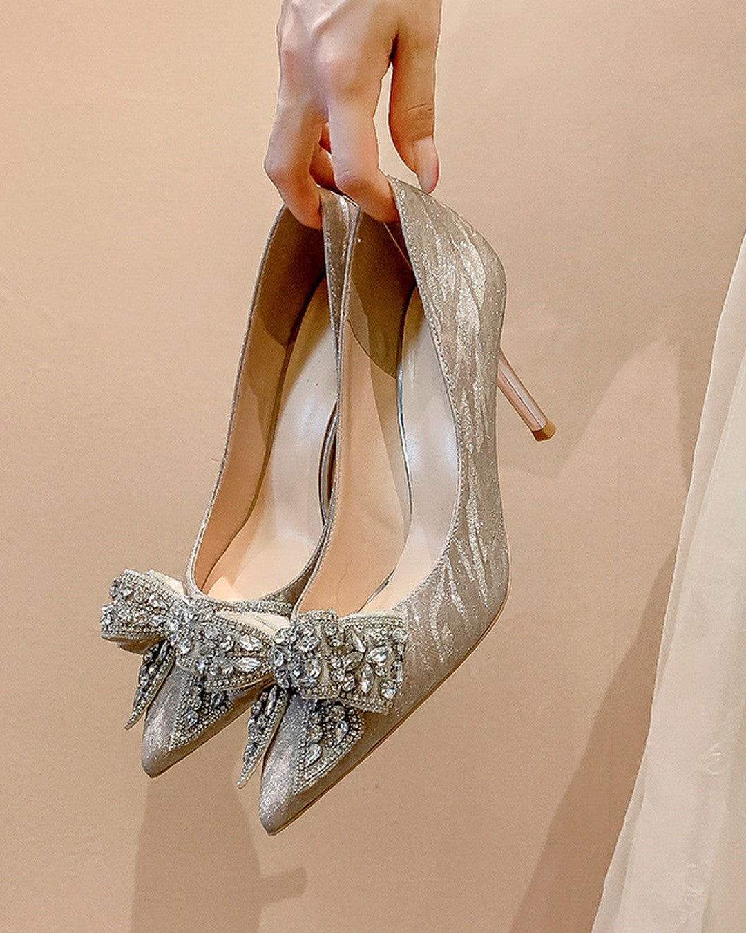 Salón Joya con Lazo de Strass