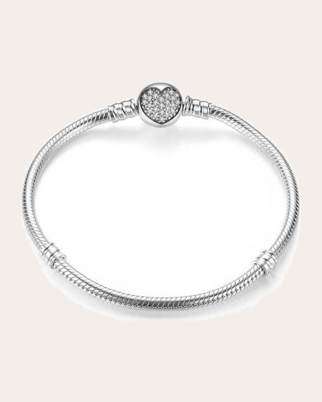 Pulsera de Charms con Cierre de Corazón