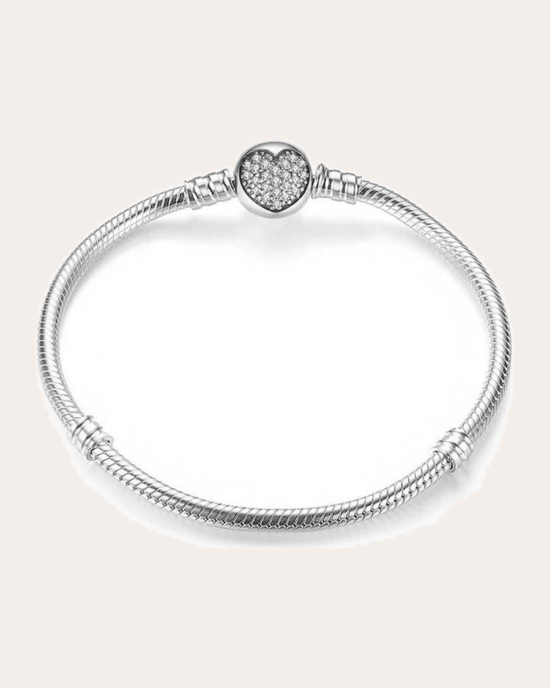 Pulsera de Charms con Cierre de Corazón